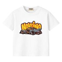 NOVEINO kids' size 36 t-shirt with colorful graphic print featuring playful design on soft cotton fabric