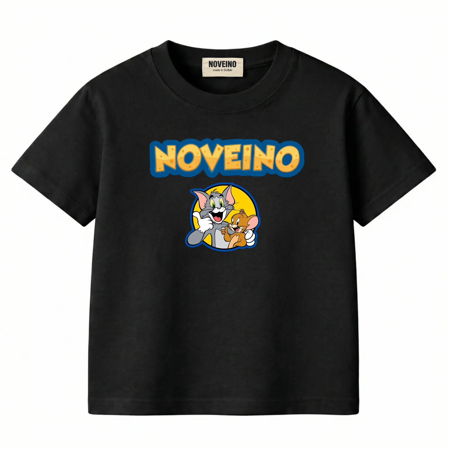 NOVEINO Kids #45 t-shirt featuring a colorful graphic design, made of soft fabric, suitable for children's casual wear.