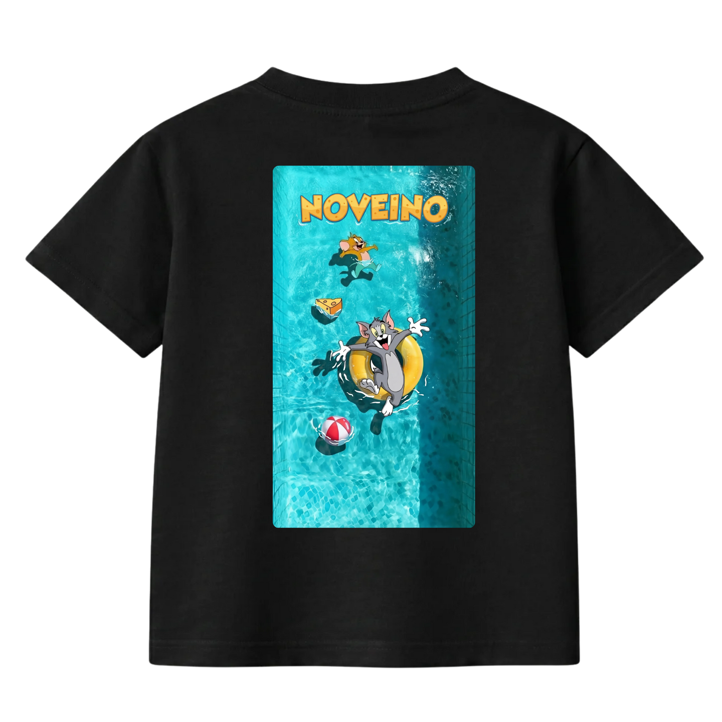 NOVEINO KIDS #45 t-shirt featuring a colorful graphic design, made of soft fabric for comfortable wear.
