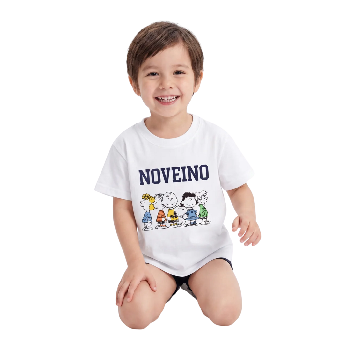 NOVEINO kids' T-shirt with colorful graphic design, soft fabric, and comfortable fit, ideal for children's casual wear.