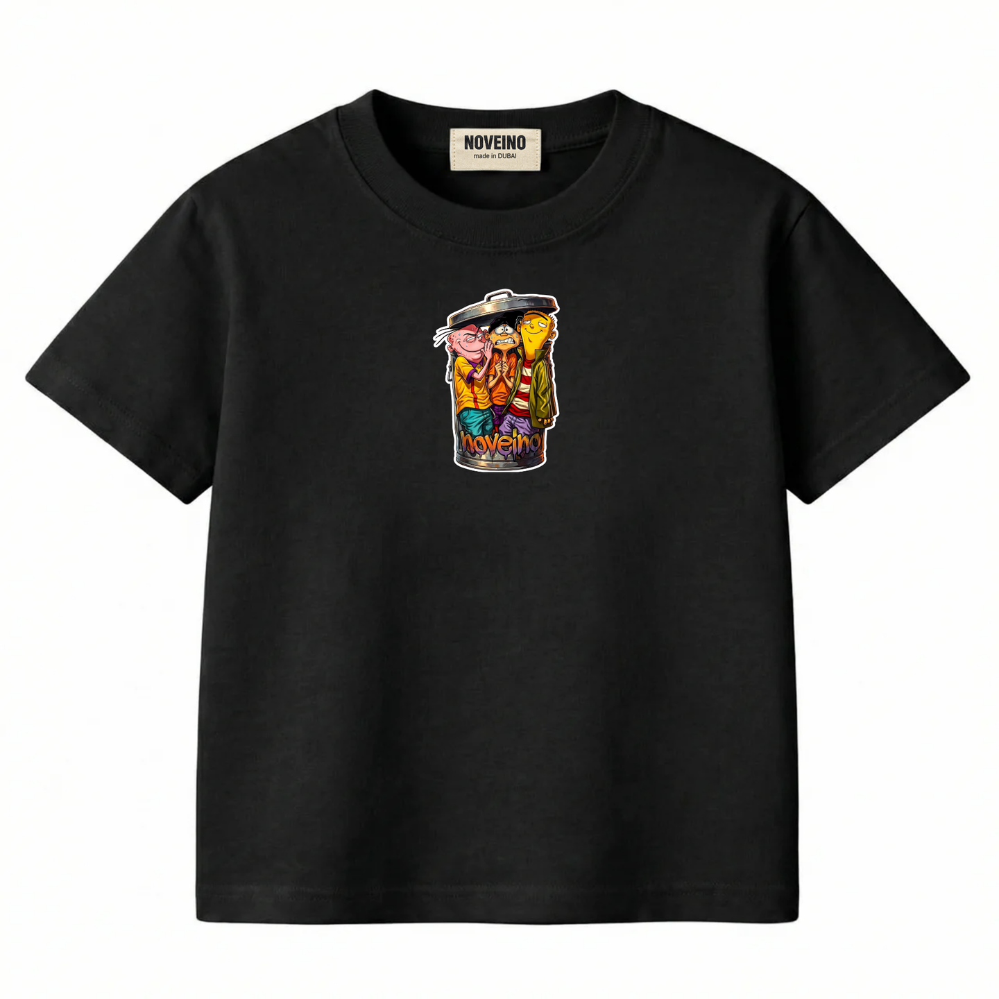 Kids' NOVEINO T-shirt with colorful graphic design, soft fabric, and comfortable fit for children.