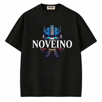 NOVEINO Prime T-shirt in black, featuring a classic crew neck and minimalist design, made from soft, comfortable fabric.
