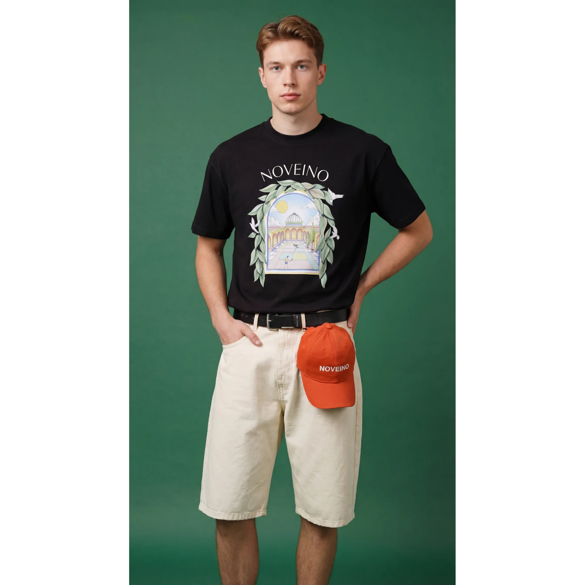 NOVEINO Nexus t-shirt with a modern graphic design, featuring a comfortable fit and stylish look.