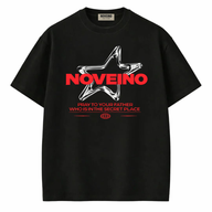NOVEINO Sanctum Tee t-shirt with a graphic design, soft cotton fabric, and a relaxed fit for casual wear.