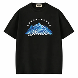 NOVEINO Frost Peak t-shirt featuring a mountain-themed design on soft fabric, ideal for casual wear and outdoor adventures.