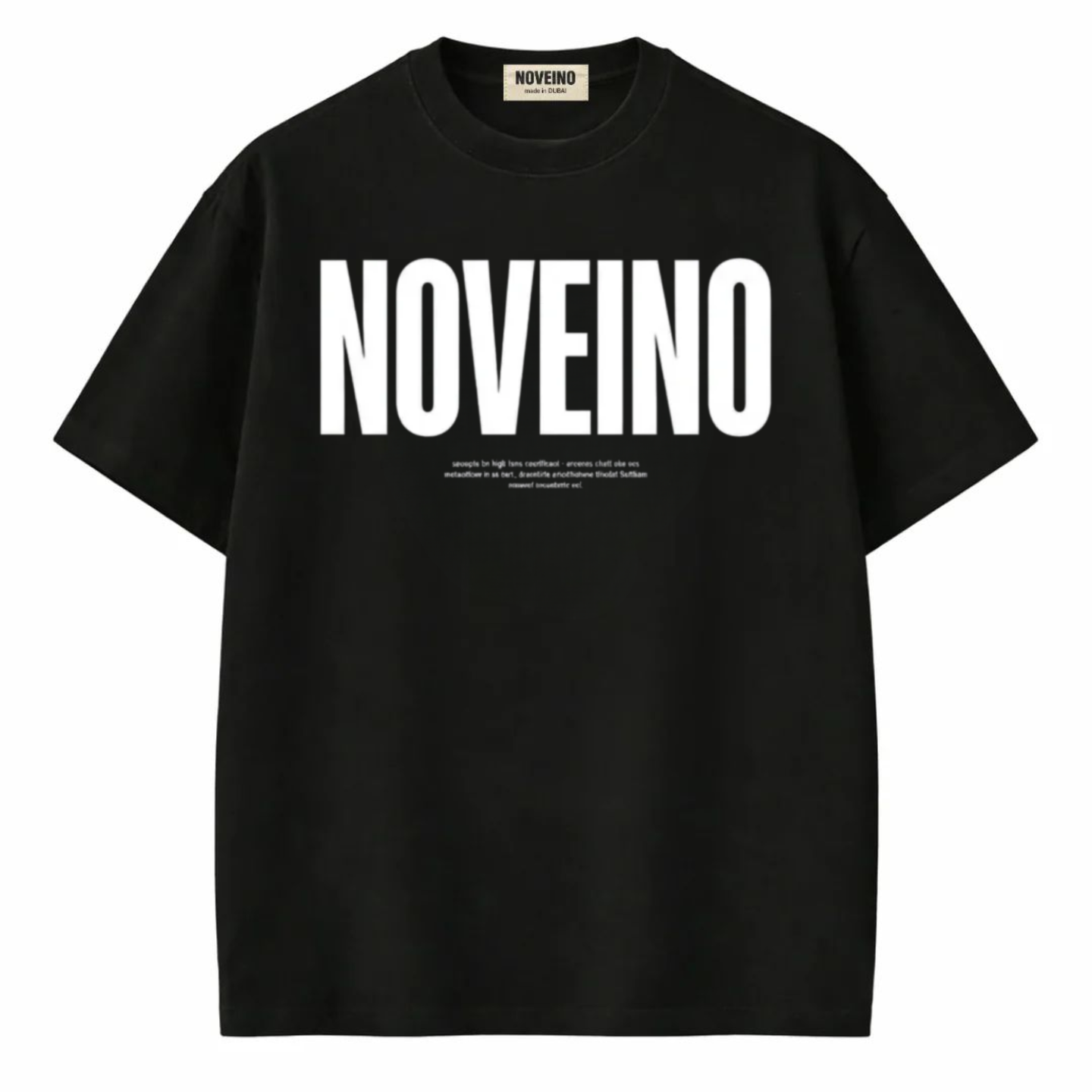 NOVEINO House Standard t-shirt featuring a simple design, displayed flat with white background, showcasing the casual style.