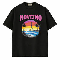 NOVEINO Forma t-shirt in black with round neckline and short sleeves, casual men's clothing made of soft fabric.