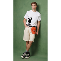 NOVEINO Shadow Bunny t-shirt featuring a minimalist bunny shadow print on soft fabric in a casual fit.
