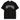 NOVEINO Flux t-shirt in black, featuring a modern graphic design on the front, made of soft cotton fabric.