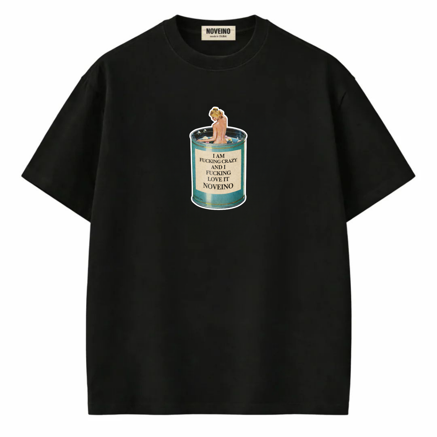 NOVEINO Hot Milf Beatles memorabilia featuring colorful vintage-style graphic design on a rectangular item.