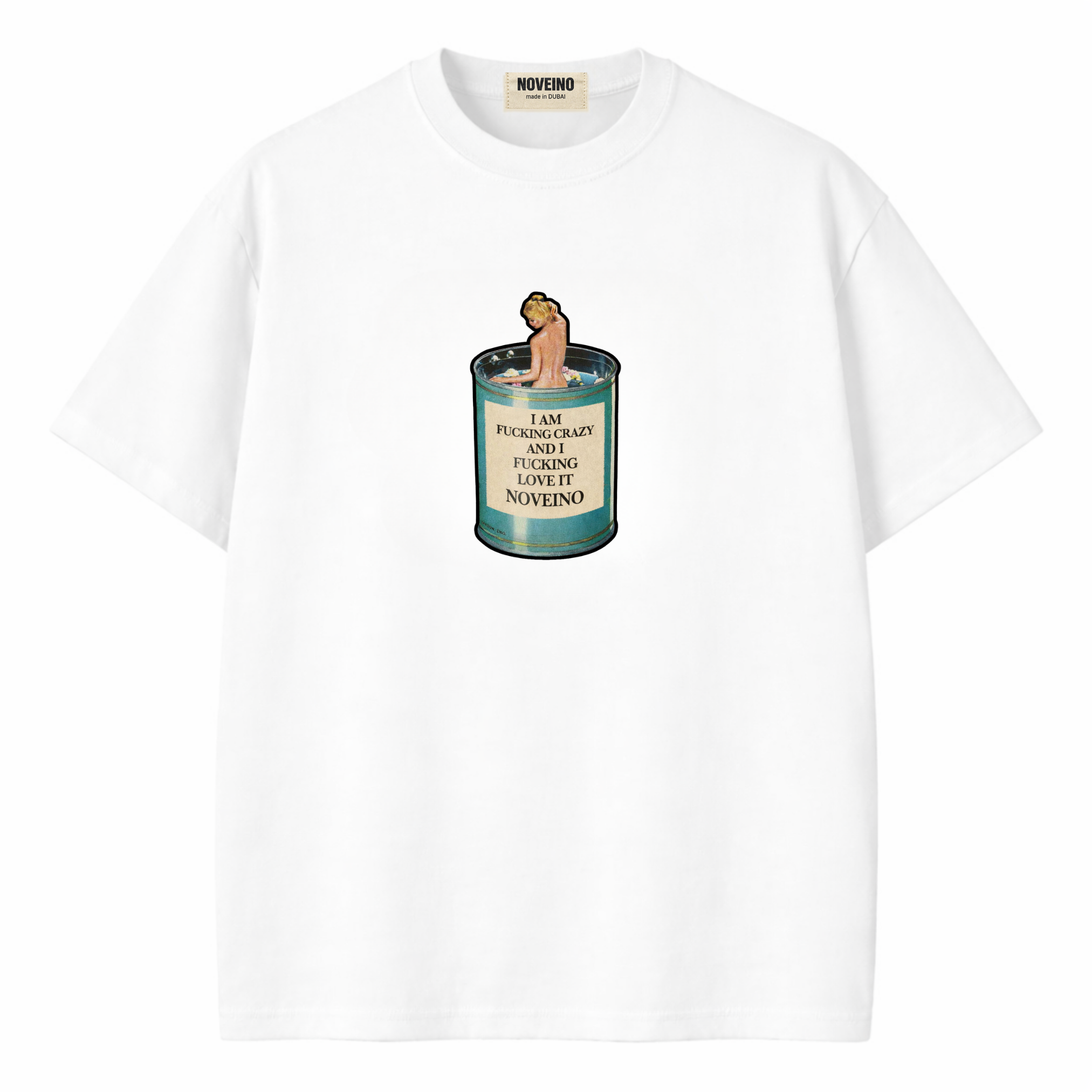 NOVEINO Hot Milf Beatles memorabilia item featuring colorful graphic design and bold text on a white background.