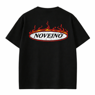 NOVEINO Heaven Flames Beatles memorabilia featuring a decorative item with vibrant flames and artistic design.