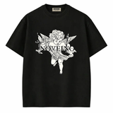 NOVEINO Seraph t-shirt featuring a stylish design, soft fabric, and comfortable fit displayed on a hanger.