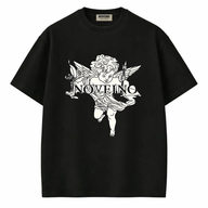 NOVEINO Seraph t-shirt featuring a stylish design, soft fabric, and comfortable fit displayed on a hanger.