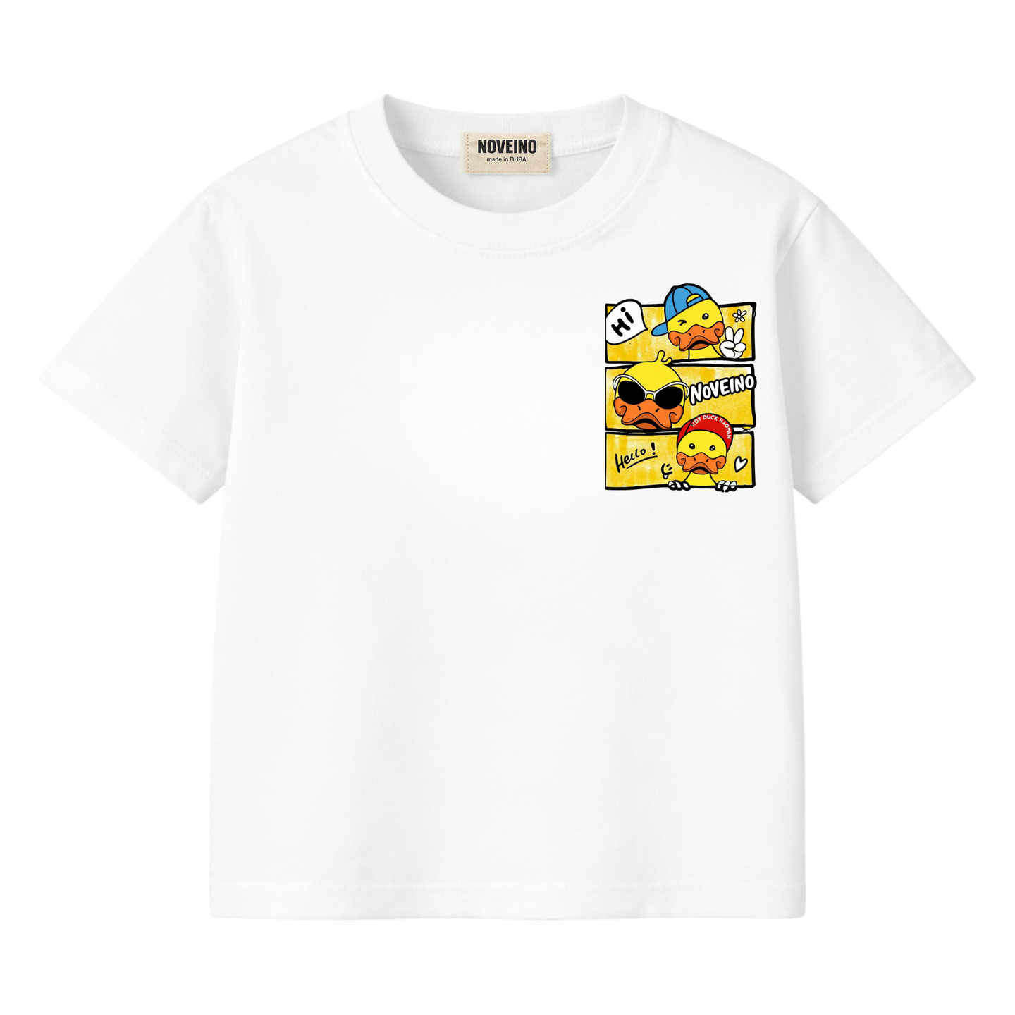 NOVEINO Kids #9 t-shirt featuring colorful design, made of soft fabric, perfect for children and casual wear.