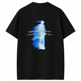 NOVEINO Fearless Mind t-shirt featuring bold graphic design on soft cotton fabric, displayed on a neutral background.