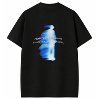 NOVEINO Fearless Mind t-shirt featuring bold graphic design on soft cotton fabric, displayed on a neutral background.