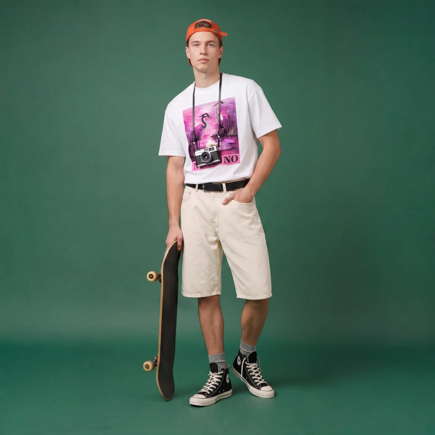 NOVEINO Lumière Rosé t-shirt with floral design, soft fabric, and stylish fit, shown on a white background.