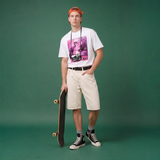 NOVEINO Lumière Rosé t-shirt with floral design, soft fabric, and stylish fit, shown on a white background.
