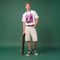 NOVEINO Lumière Rosé t-shirt with floral design, soft fabric, and stylish fit, shown on a white background.