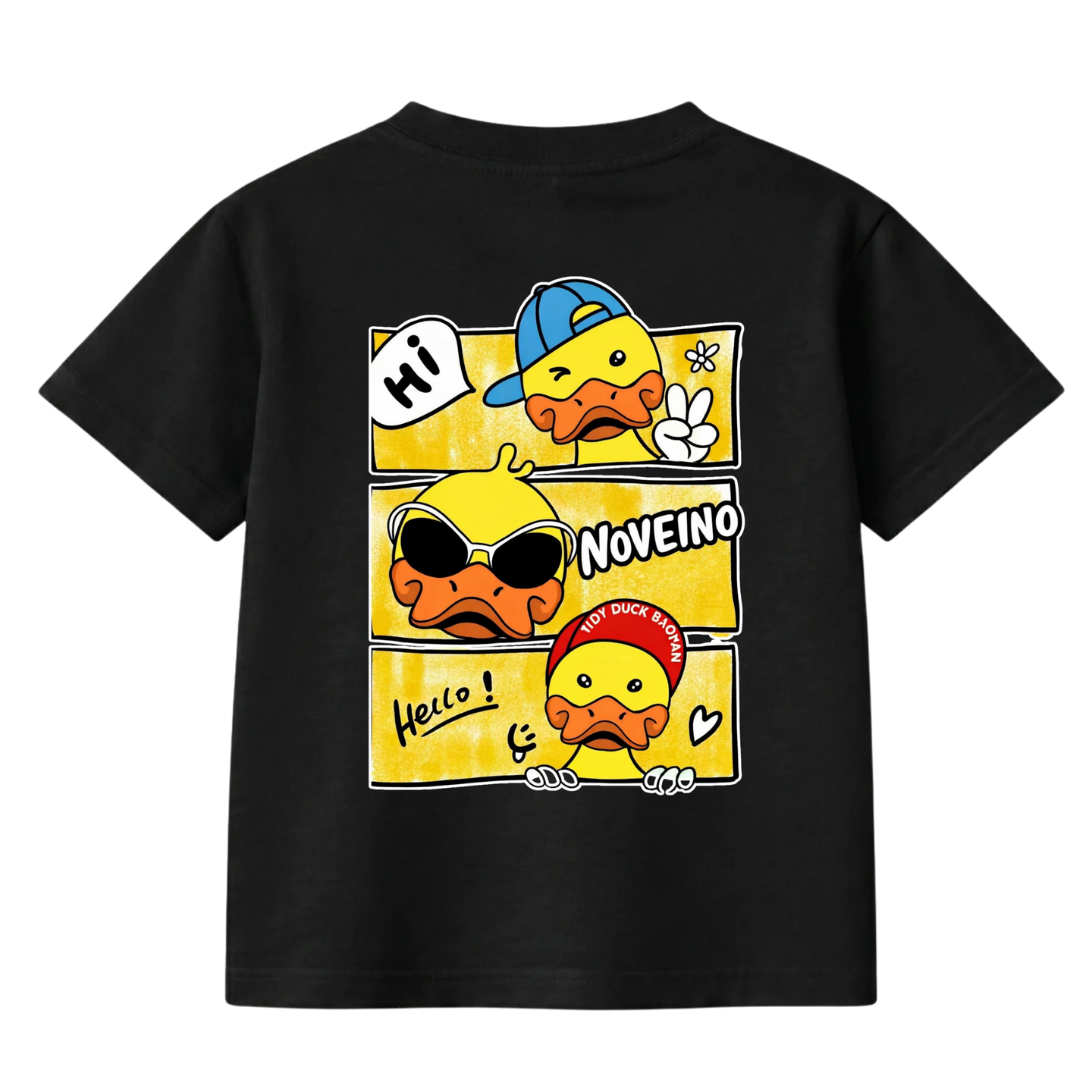 NOVEINO kids #10 t-shirt featuring colorful graphic print, soft fabric, and comfortable fit for children.