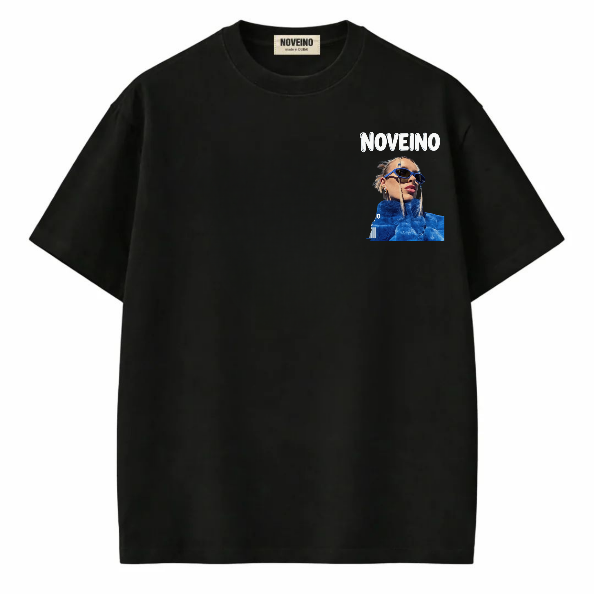 Blue Spirit Beatles memorabilia by NOVEINO, featuring a vibrant blue figure inspired by The Beatles' iconic style.