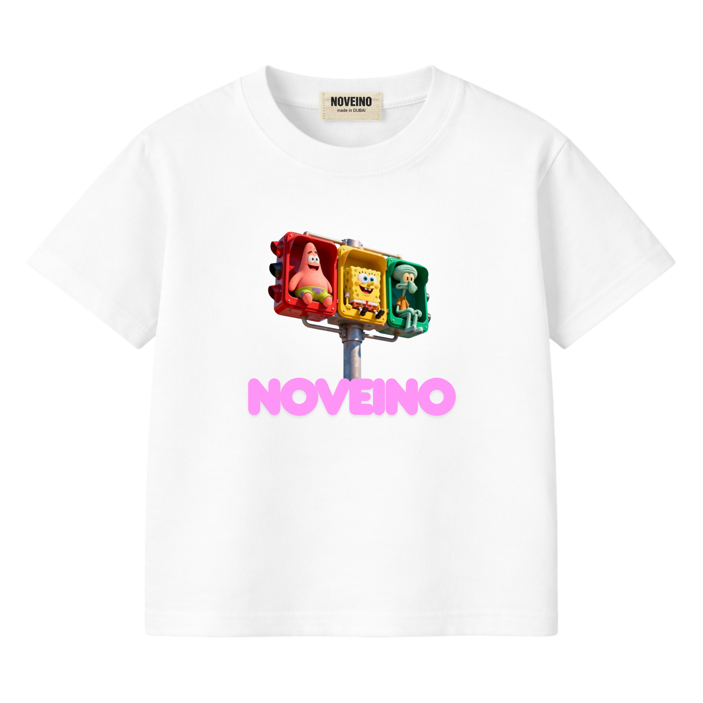 NOVEINO KIDS #11 t-shirt featuring colorful graphic design, made of soft fabric, casual fit for children.