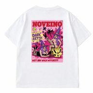 Wild Witches Beatles memorabilia by NOVEINO, featuring vintage-inspired artwork of witches in a colorful, artistic design.