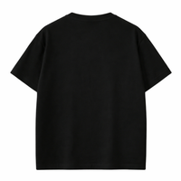 NOVEINO NOV t-shirt in black with round neckline and short sleeves, displayed flat on a white background.