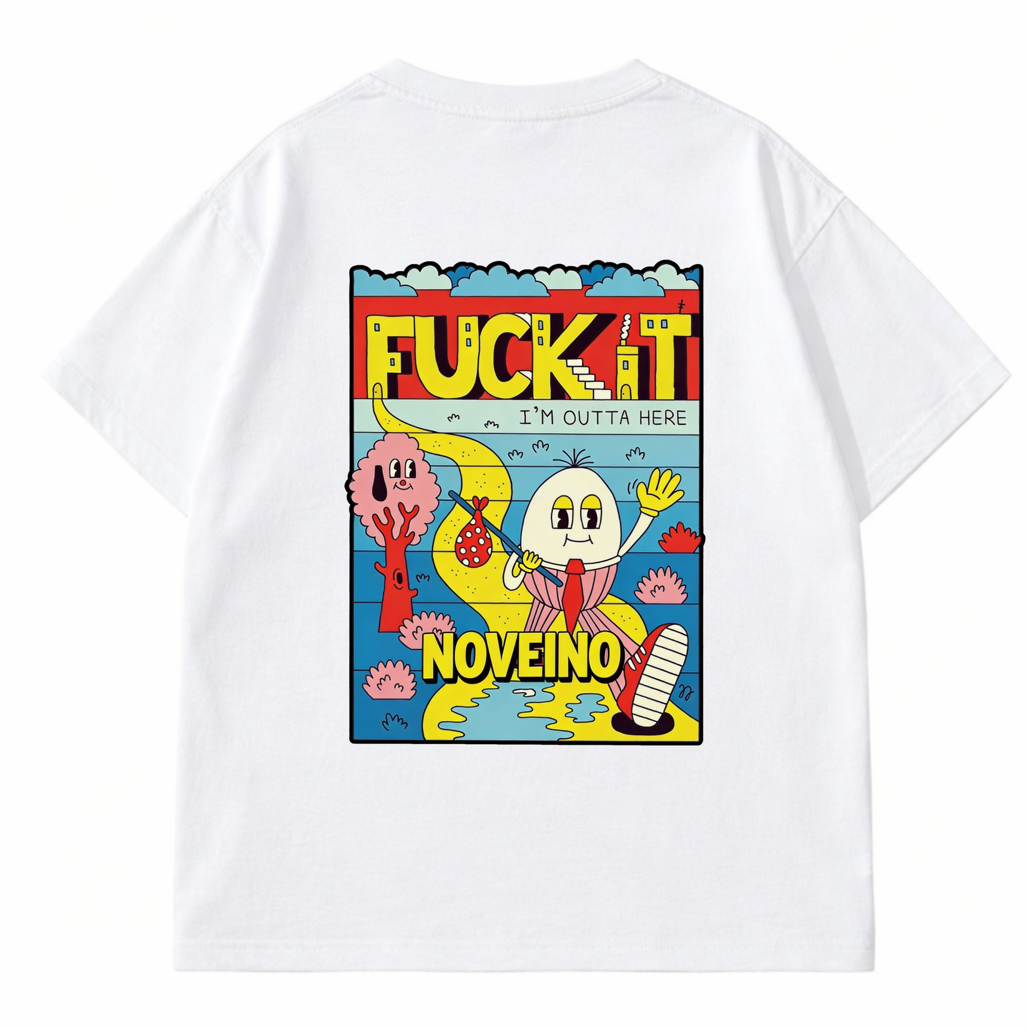 Humpty Dumpty Beatles memorabilia by NOVEINO featuring a colorful, whimsical Humpty Dumpty figure on a plain background.