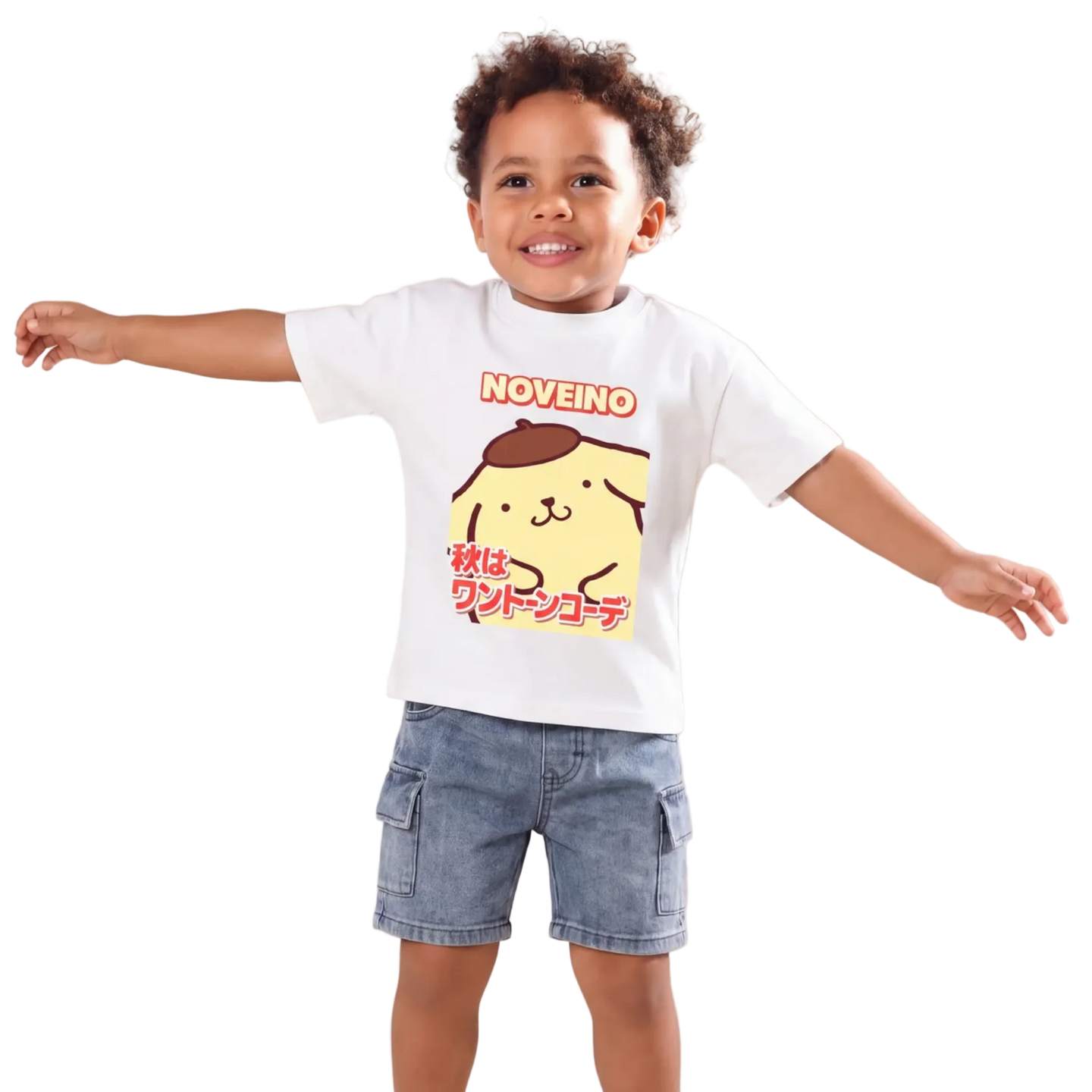 NOVEINO Kids #1 t-shirt featuring a colorful graphic design on a soft fabric, perfect for playful children.