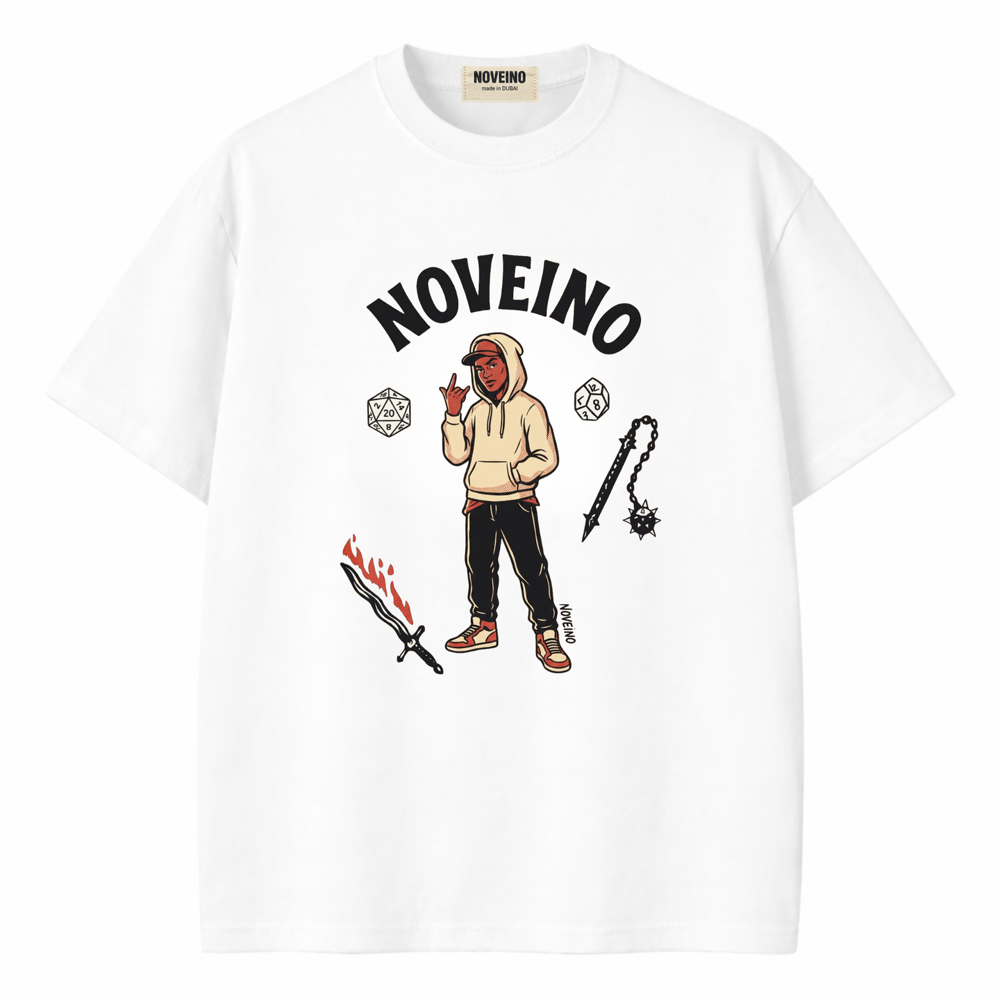 NOVEINO Beatles memorabilia featuring D n D collectible, with detailed design and vibrant colors, showcasing unique Beatles-themed artwork.