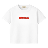 NOVEINO Kids #17 t-shirt with colorful graphic print, comfortable cotton fabric, designed for kids' casual wear.