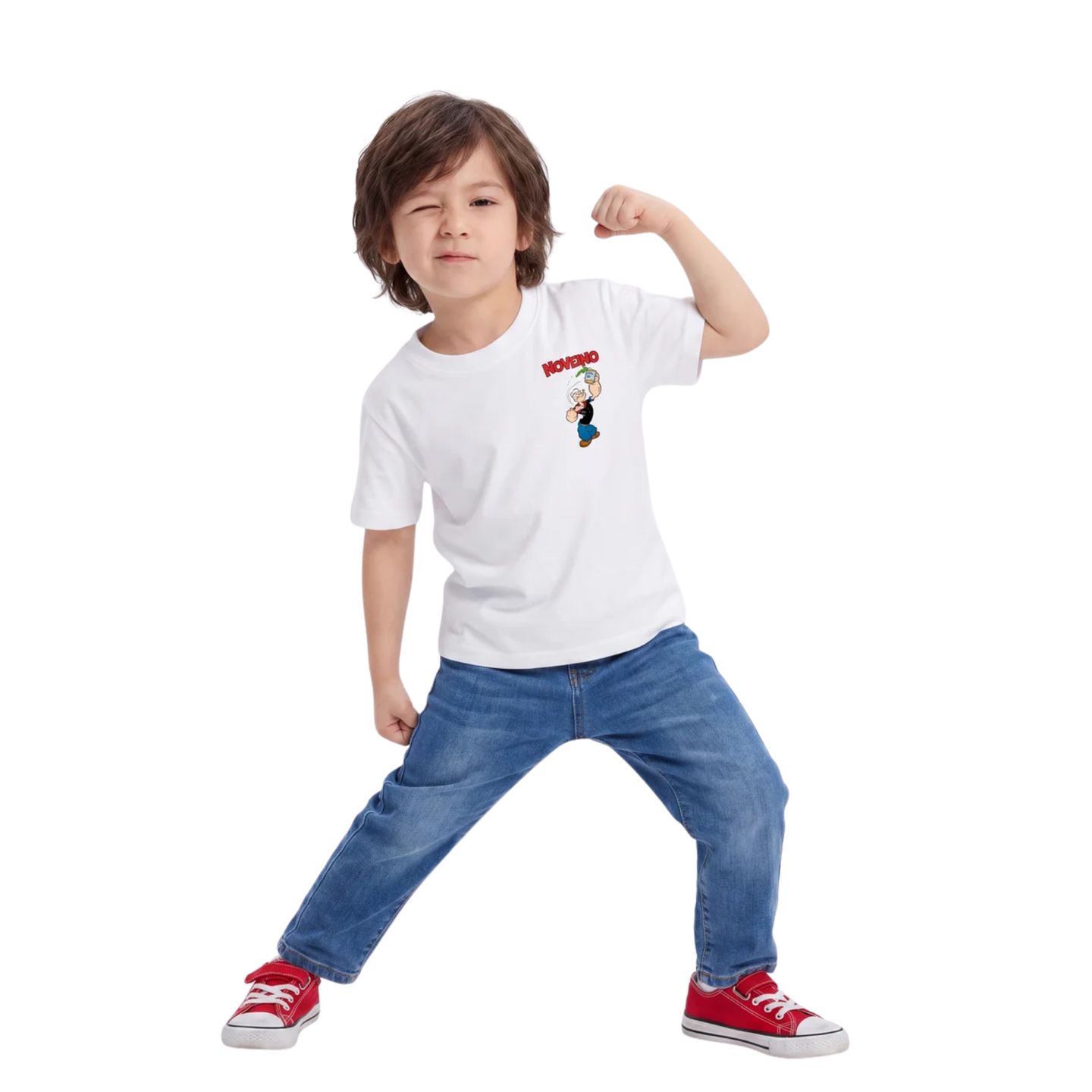 NOVEINO kids t-shirt featuring colorful design, soft fabric, and comfortable fit, perfect for children's casual wear.
