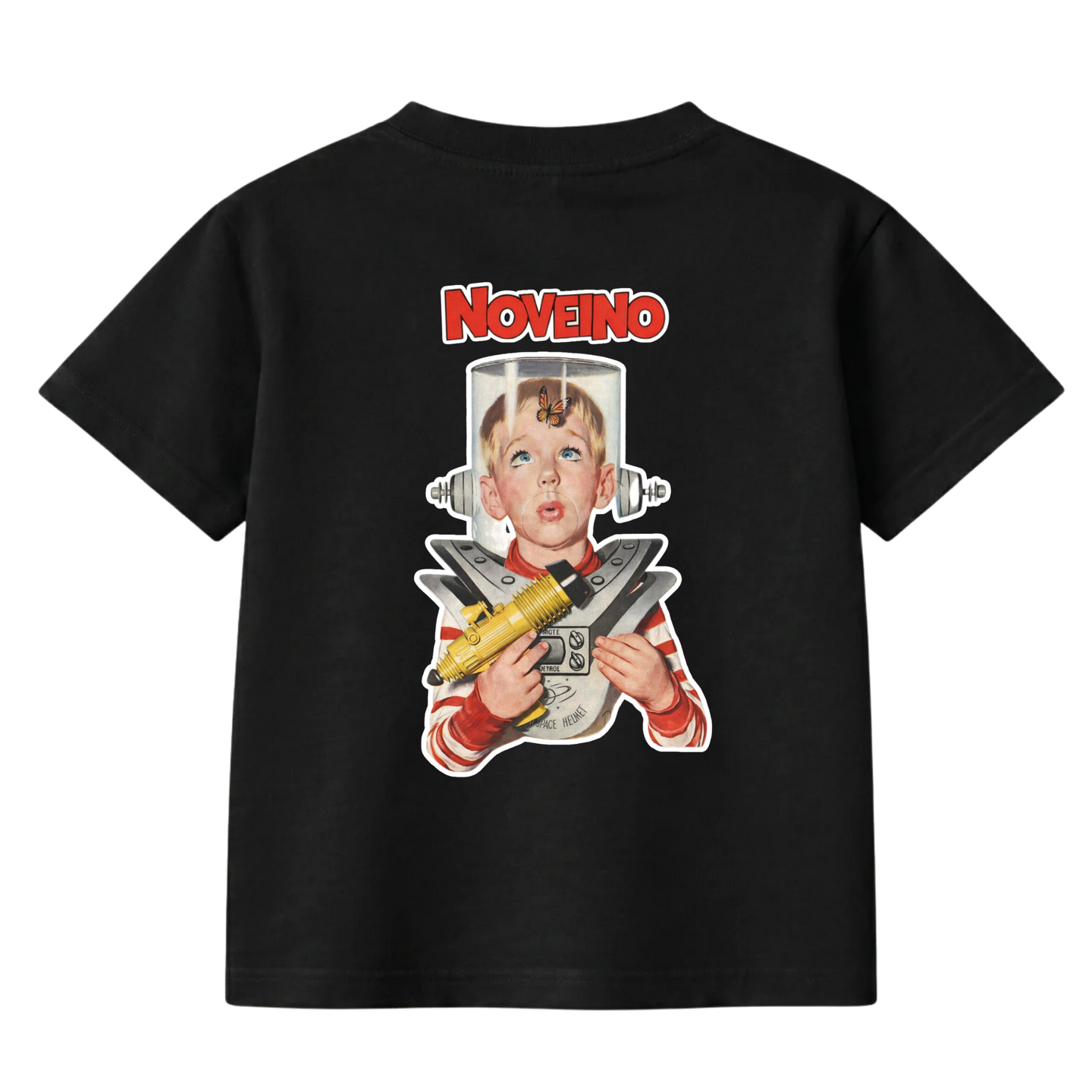 NOVEINO kids t-shirt with colorful graphic design, soft cotton fabric, and comfortable fit for children.