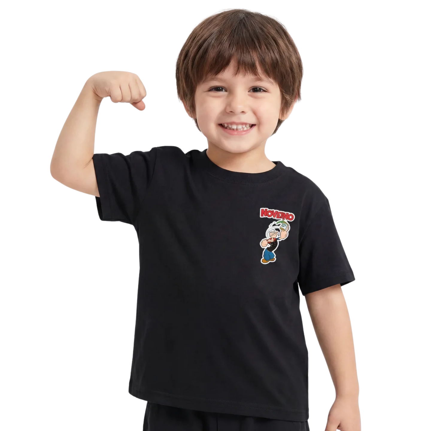 NOVEINO kids' T-shirt featuring colorful graphic design, comfortable cotton fabric, perfect for children's casual wear.