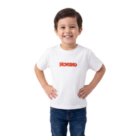 NOVEINO Kids T-shirt with colorful graphic design on white fabric, casual style for children.