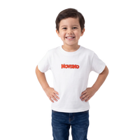 NOVEINO Kids T-shirt with colorful graphic design on white fabric, casual style for children.