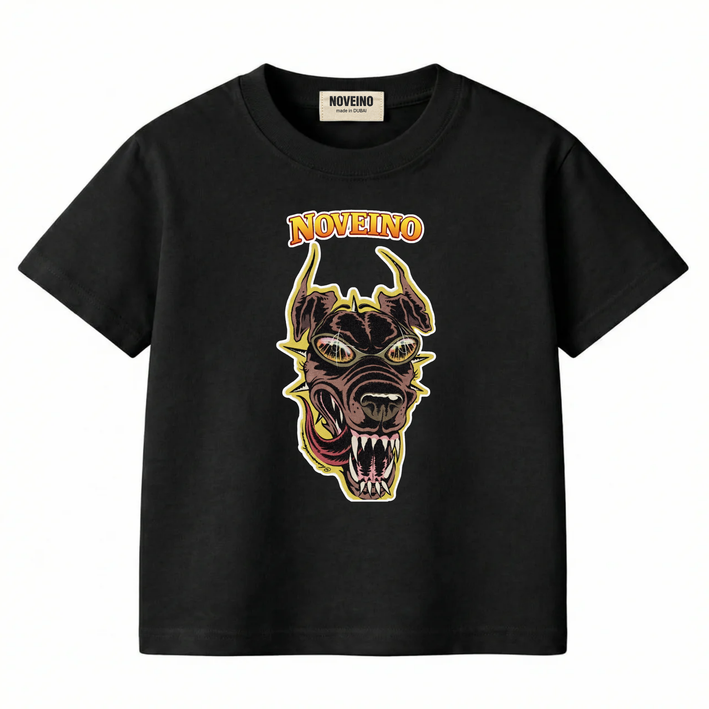 NOVEINO Kids #23 t-shirt featuring a colorful graphic design, made from soft fabric for comfortable wear.