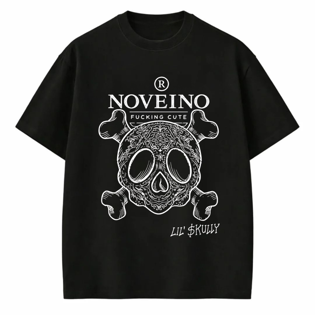 Sad Skull Beatles memorabilia by NOVEINO, featuring a skull with a somber expression and artistic design, displayed against a neutral background.