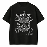 Sad Skull Beatles memorabilia by NOVEINO, featuring a skull with a somber expression and artistic design, displayed against a neutral background.