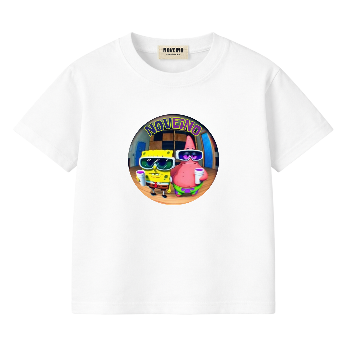 NOVEINO Kids #26 t-shirt featuring colorful graphic design on a comfortable cotton fabric for children.