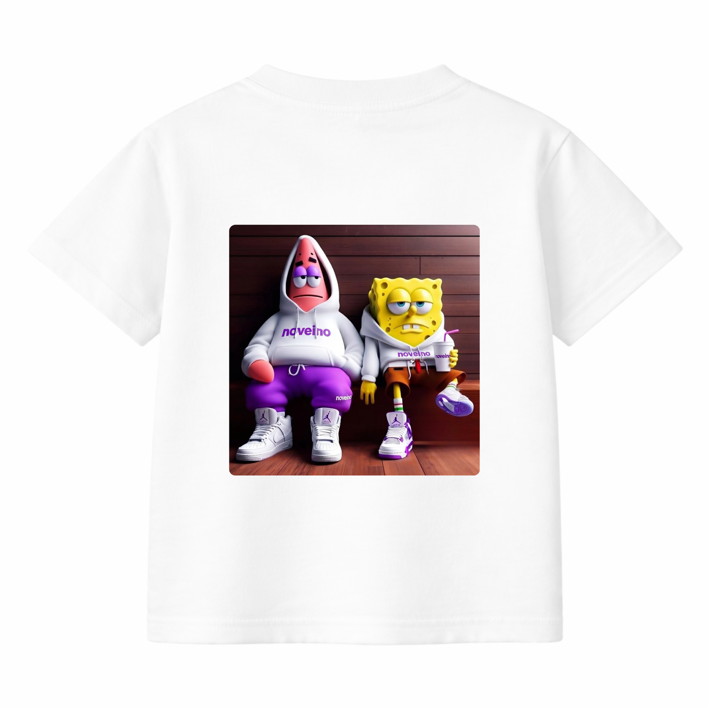 NOVEINO Kids #28 t-shirt featuring a colorful graphic design on soft fabric, perfect for children.