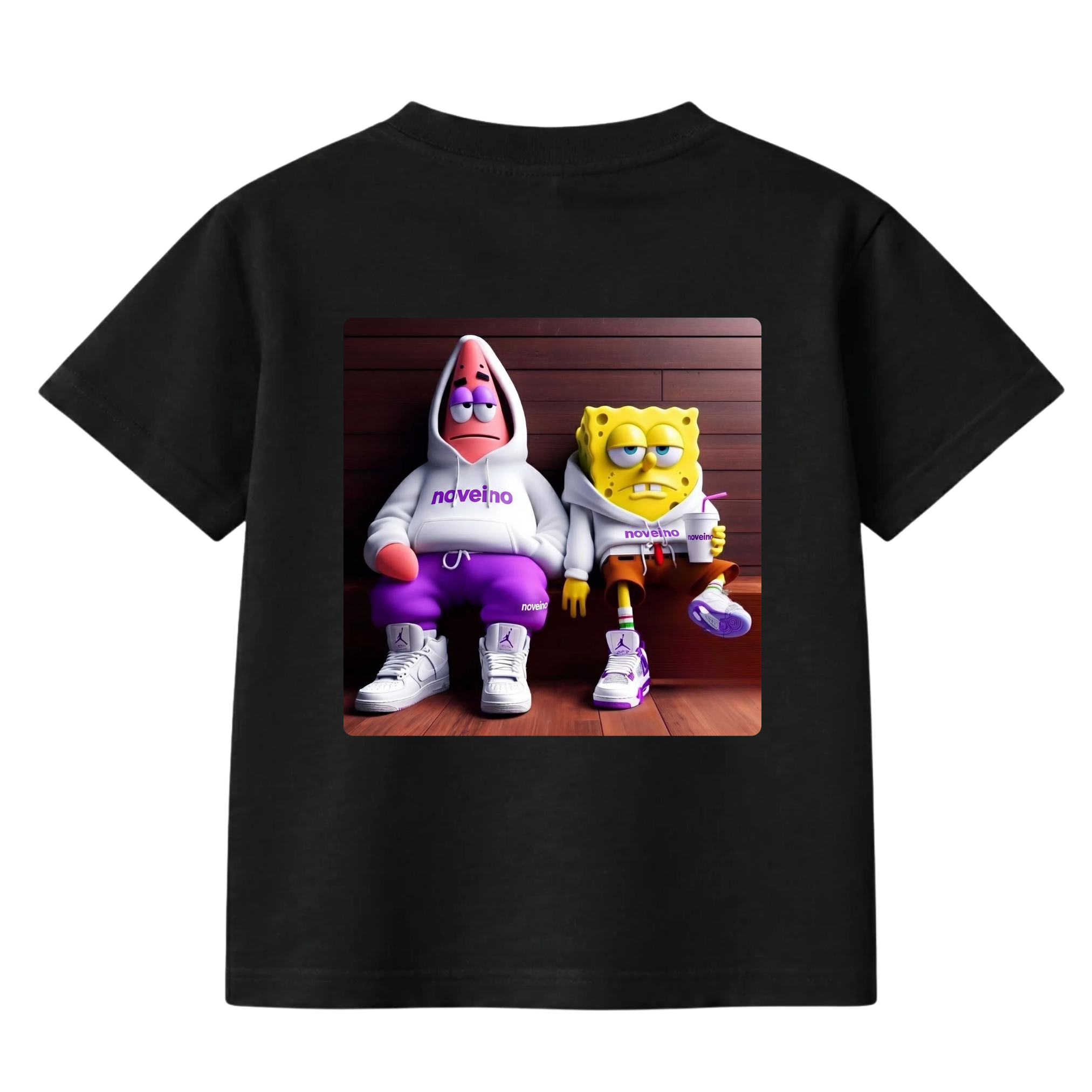 NOVEINO kids' t-shirt featuring a colorful graphic design, made of soft fabric, suitable for children’s casual wear.