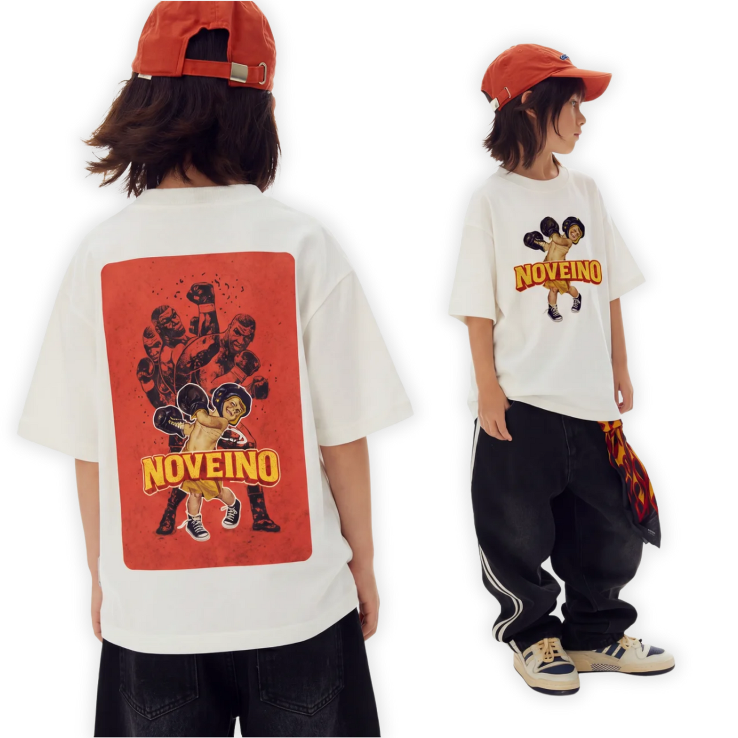 NOVEINO Kids #24 t-shirt featuring a colorful, playful design on a comfortable cotton fabric for children.