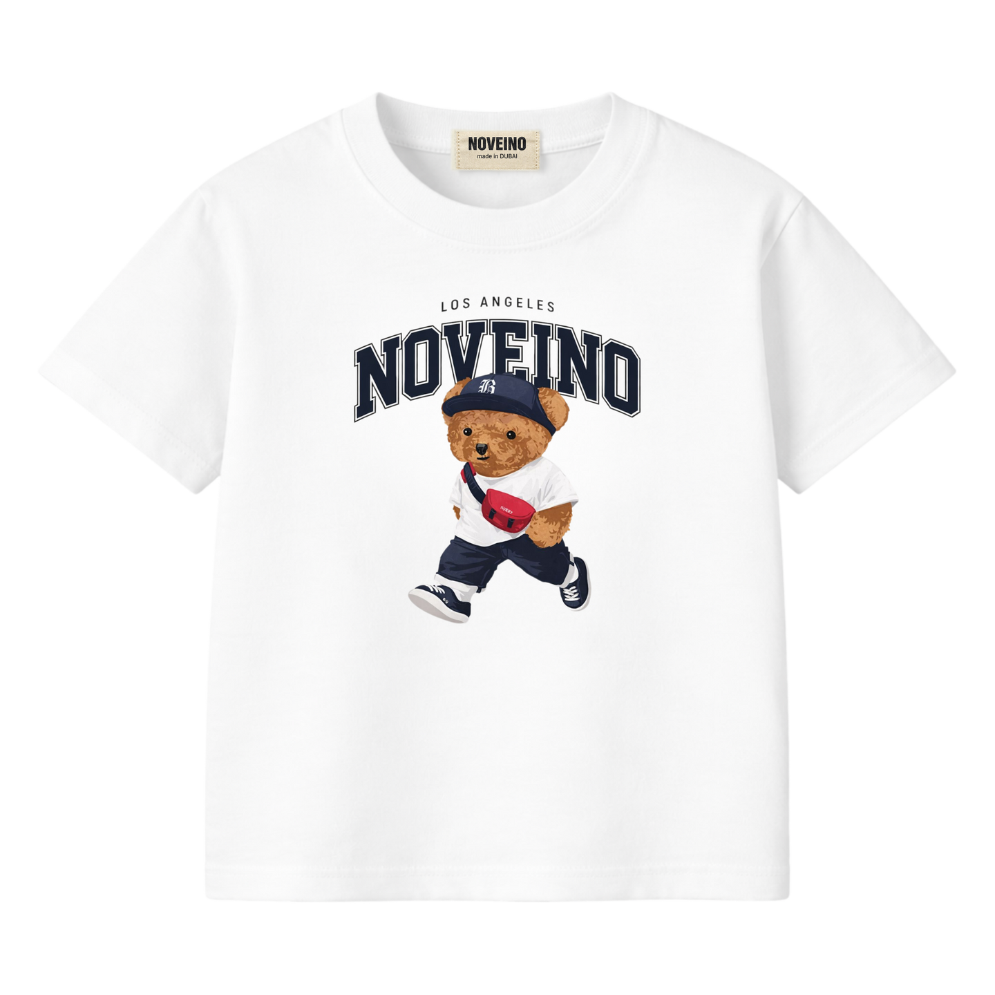 NOVEINO kids' t-shirt featuring colorful design, made from soft fabric, perfect for children’s casual wear.