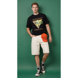 NOVEINO Parallel t-shirt with minimalist design, featuring a sleek logo on the front, displayed on a white background.