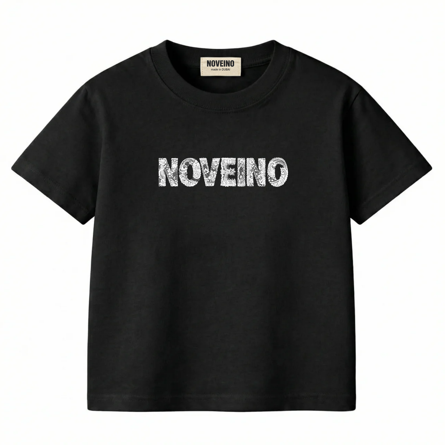 NOVEINO Kids #35 t-shirt featuring colorful graphic design, soft fabric, and comfortable fit for children.