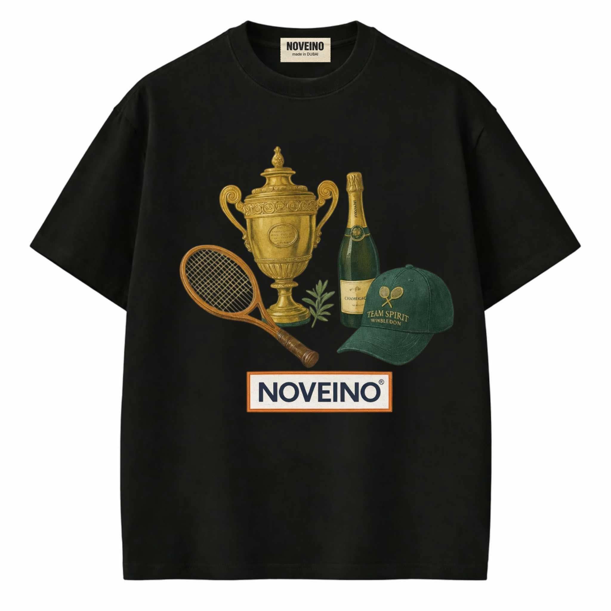 NOVEINO Beatles memorabilia champagne bottle with colorful label, collectible item inspired by The Beatles' iconic style.