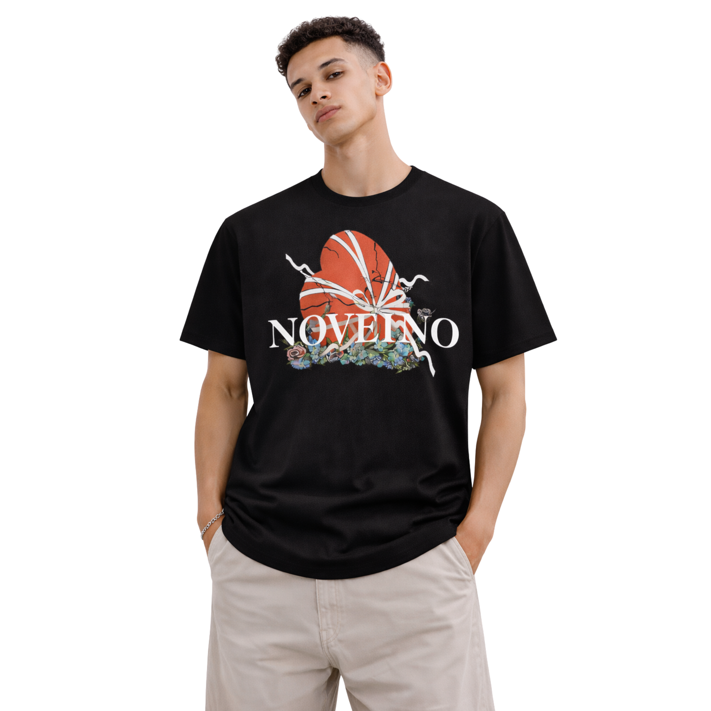NOVEINO Nexus t-shirt showing a stylish design with comfortable fabric and modern fit, perfect for casual wear.